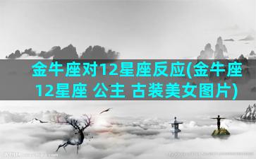 金牛座对12星座反应(金牛座12星座 公主 古装美女图片)